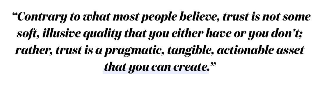 be authentic when building trust with your clients