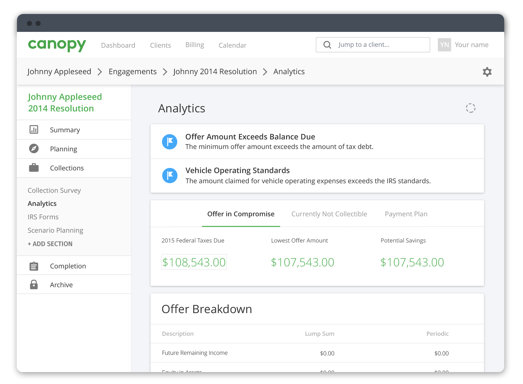 Canopy Tax Resolution Software Built With You In Mind