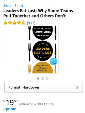 Leaders Eat Last Amazon.com Book 