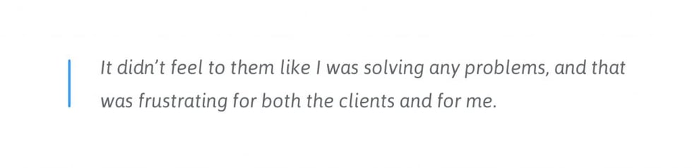 frustrated clients