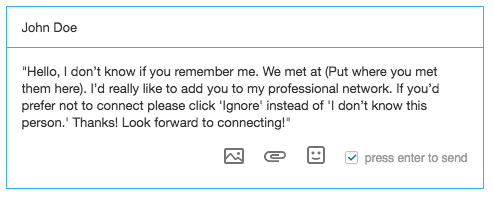 LinkedIn message