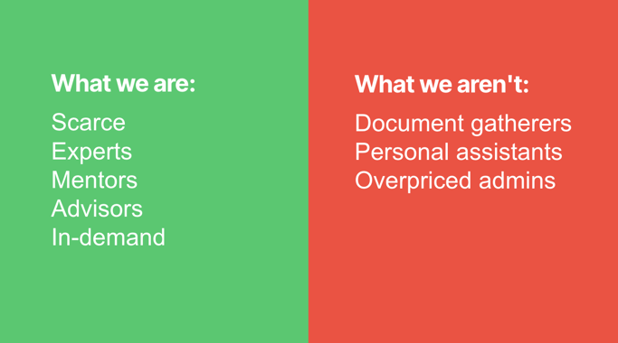 What we are vs. What we aren't 