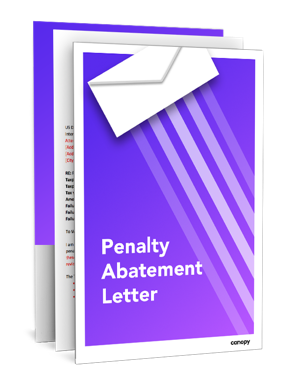 Penalty Abatement Letter Template