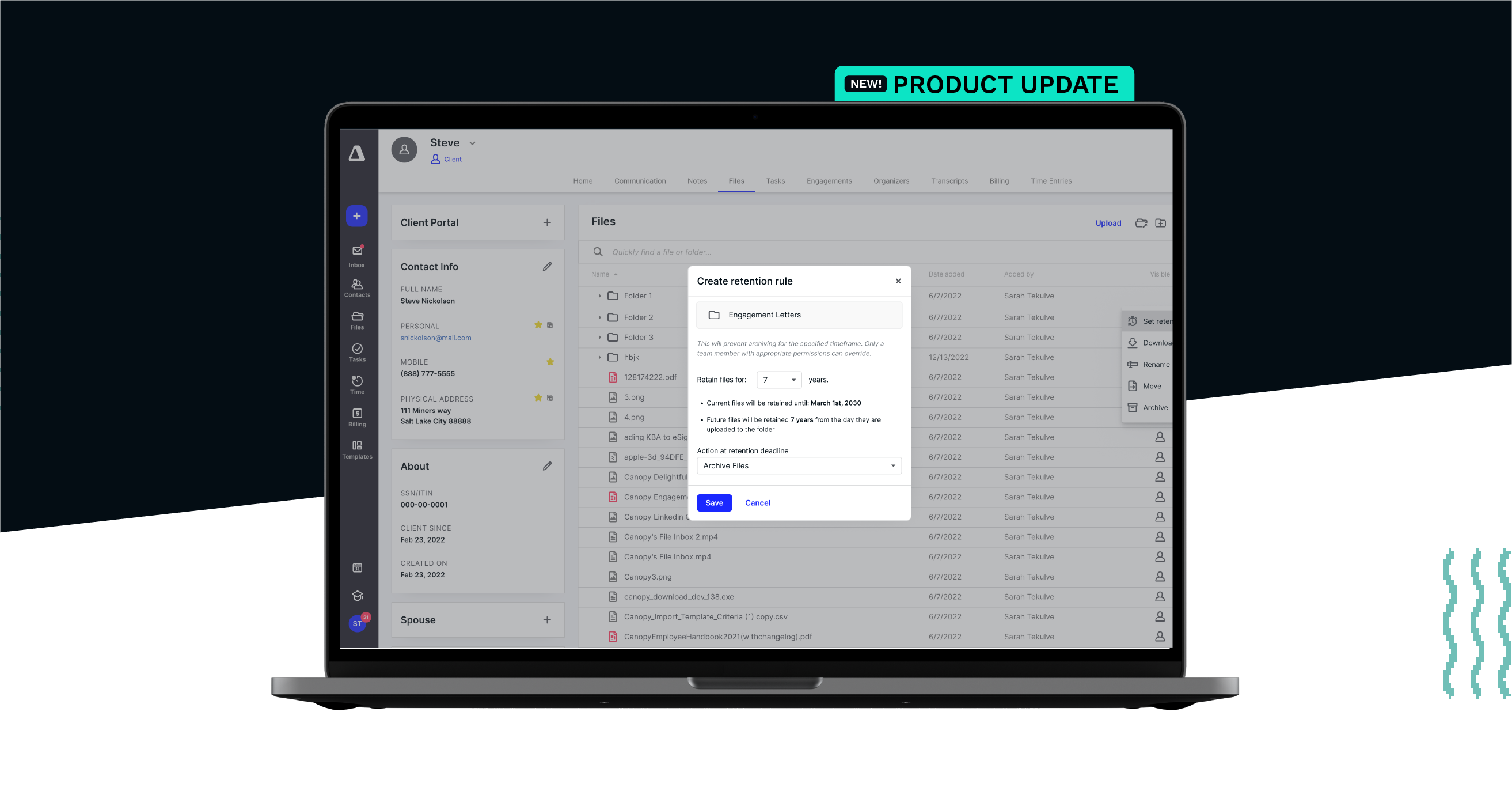 Stay Organized and Compliant with Canopy’s Document Retention Rules