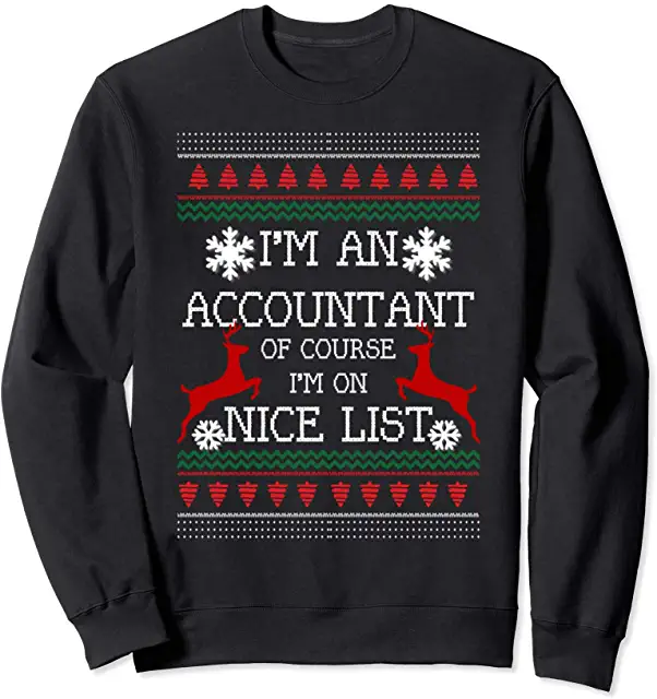 accounting ugly christmas sweater