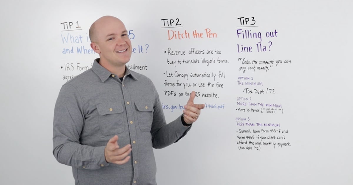 Video: Tips for Filling Out Form 9465, Installment Agreement Request