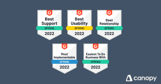 Canopy Wins 5 Accounting Practice Management Software G2 Awards