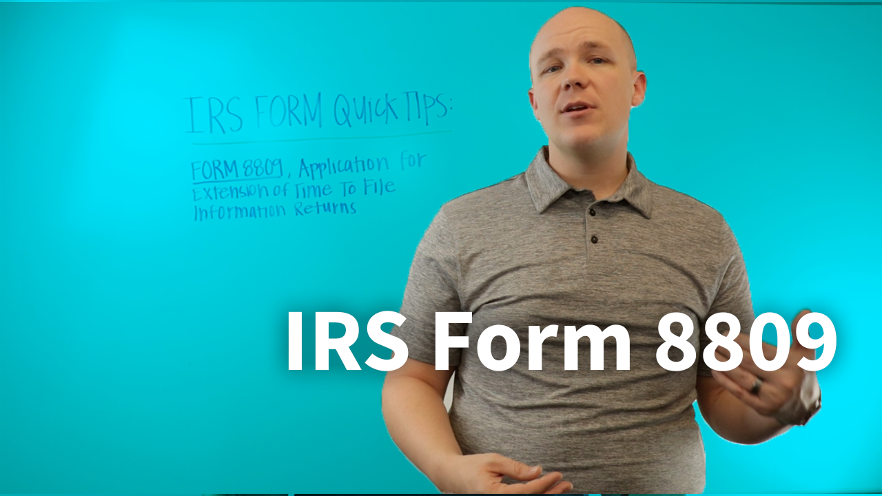 Video: Quick Tips of Filling Out IRS Form 8809