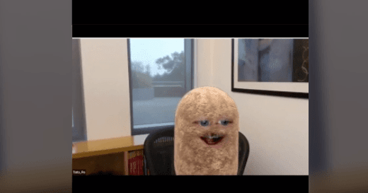 Accounting Professor Turns into a Potato on Zoom in Viral Video