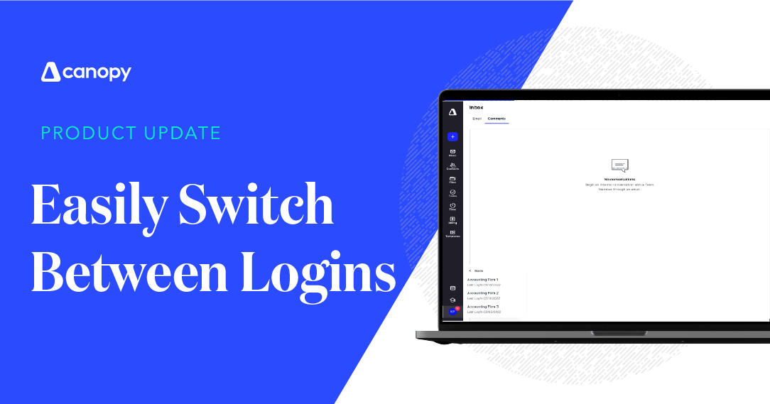 Easily Switch Between Canopy Accounts Across All Modules