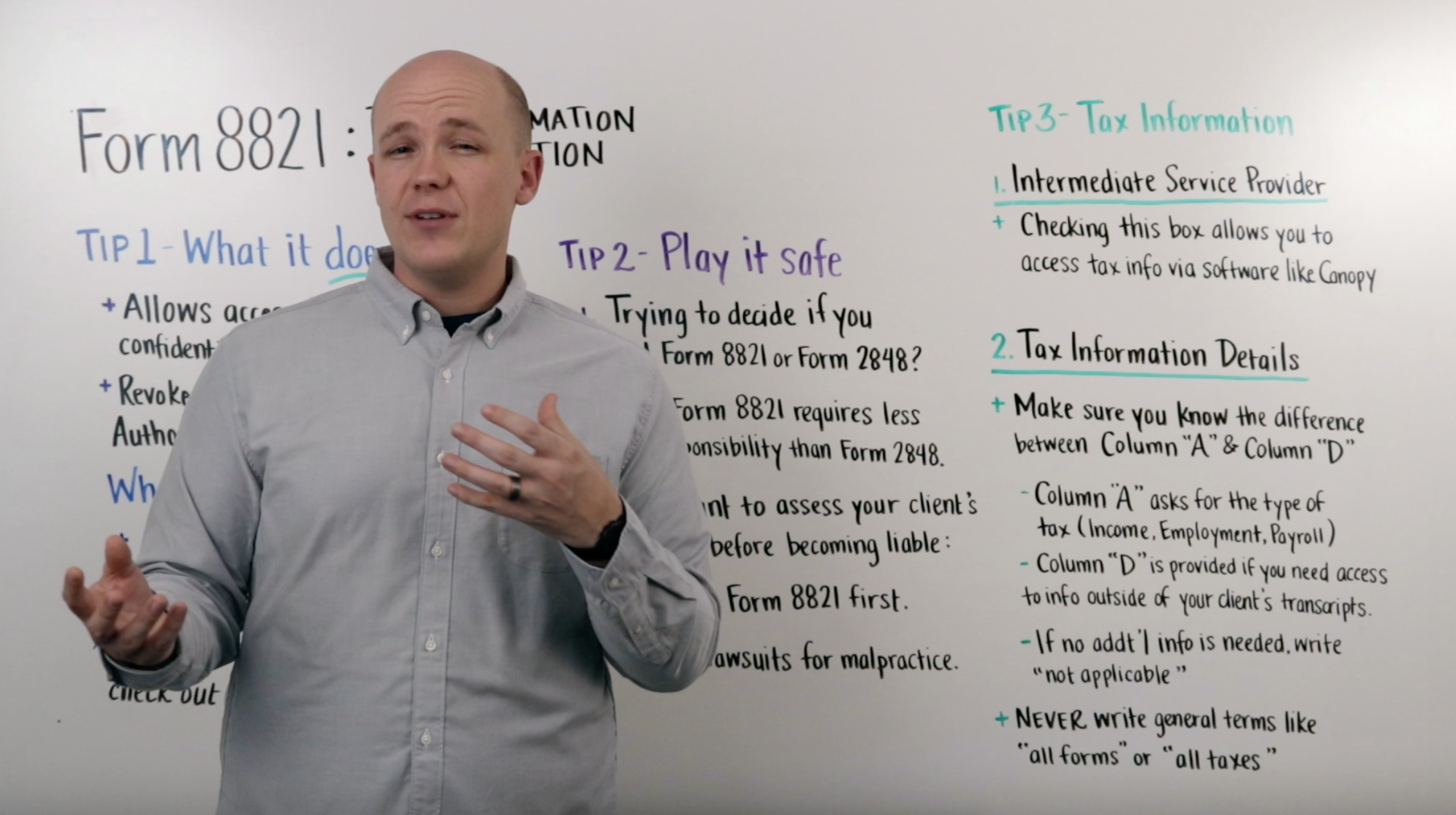 Video: Tips for Filling Out IRS Form 8821