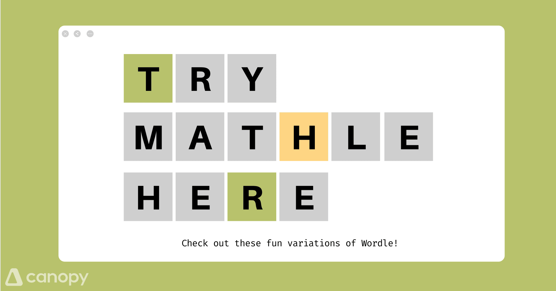 You've Heard About Wordle, But What About Mathle?