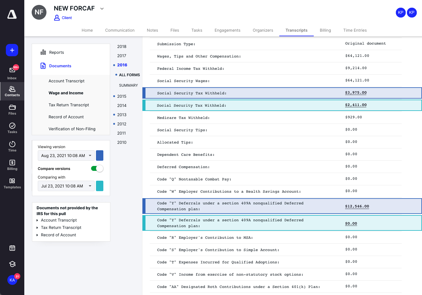 Compare Transcript Versions Easily Through Canopy