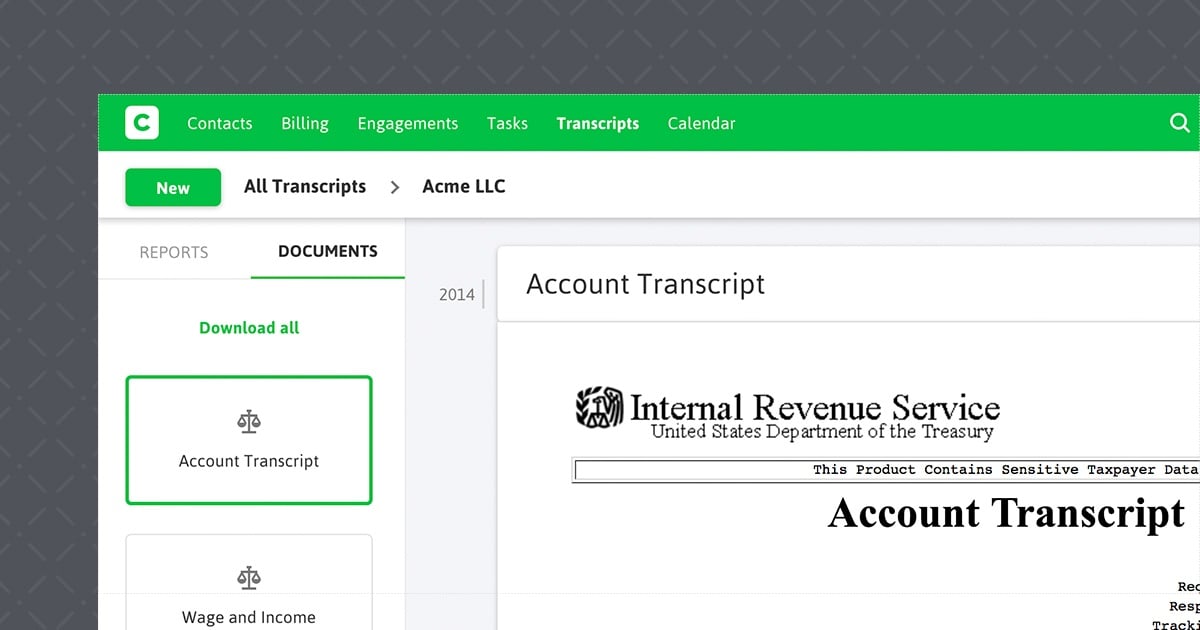 New Feature: Pull IRS Transcripts in as Little as 2 Minutes