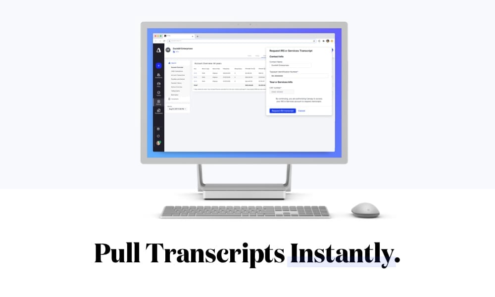 New IRS Transcripts API Integration