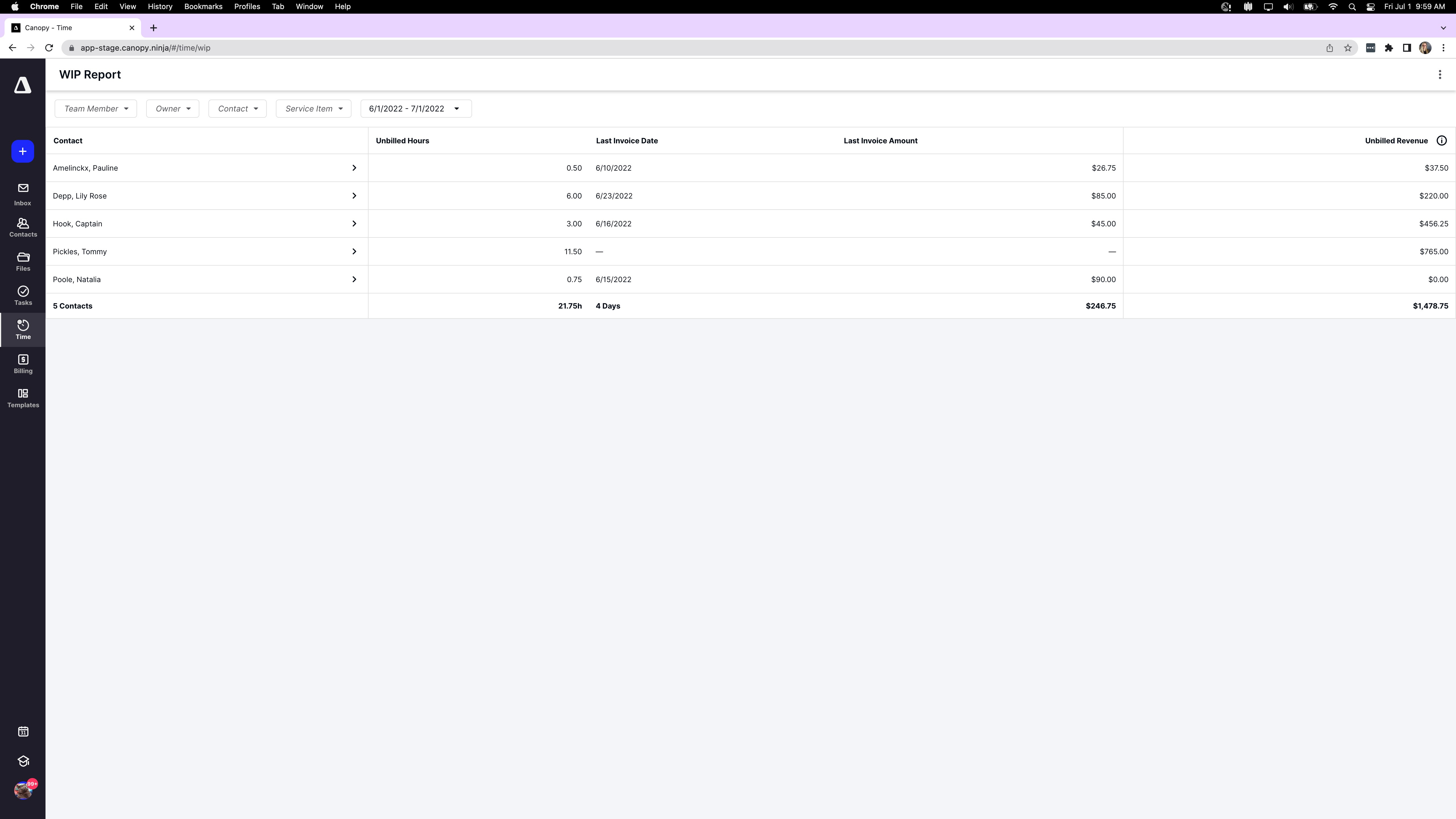 Account for Multiple Rates Per User with Canopy Canopy