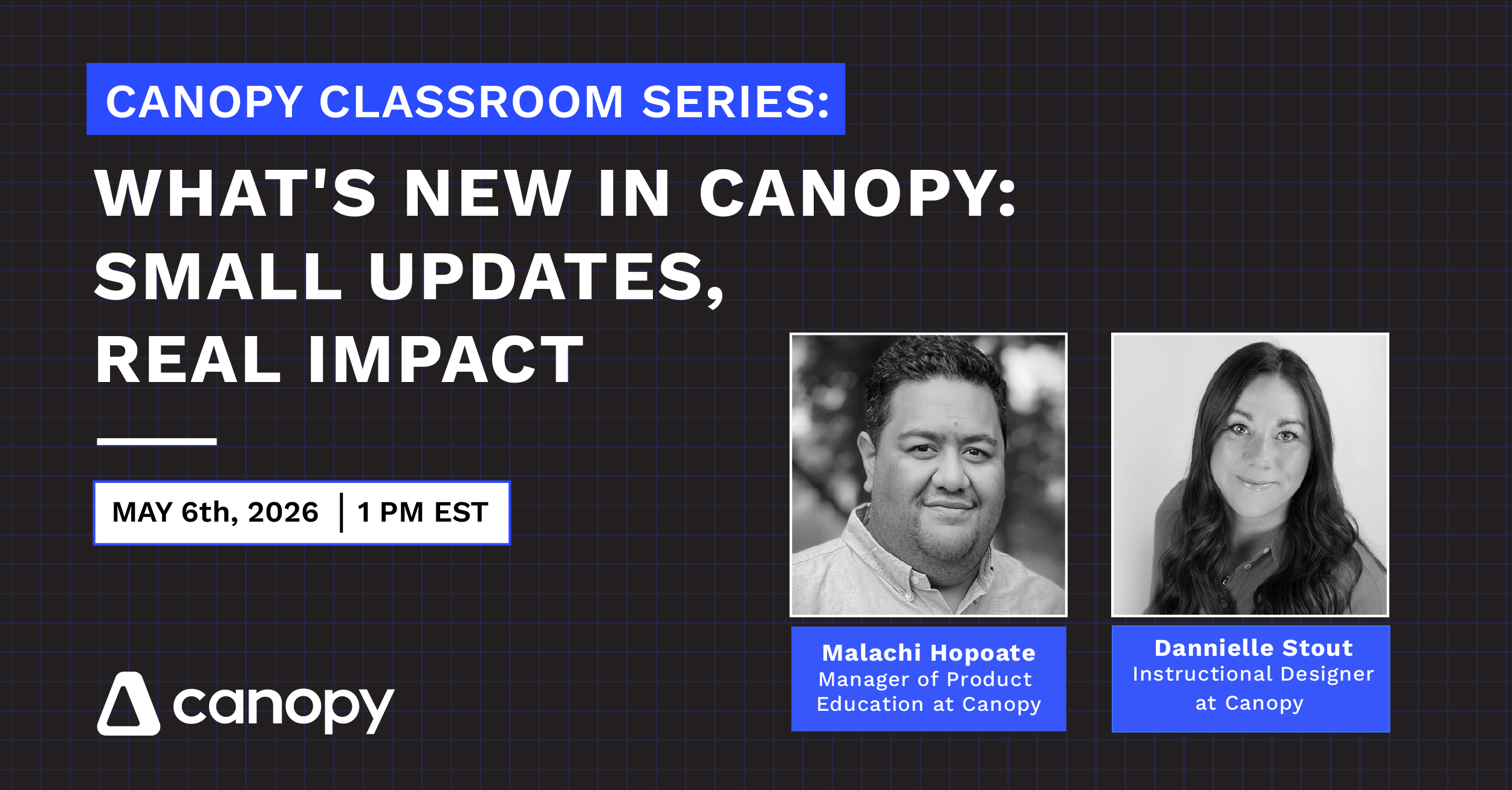 🎓 Salle de classe Canopy : Quoi de neuf dans Canopy