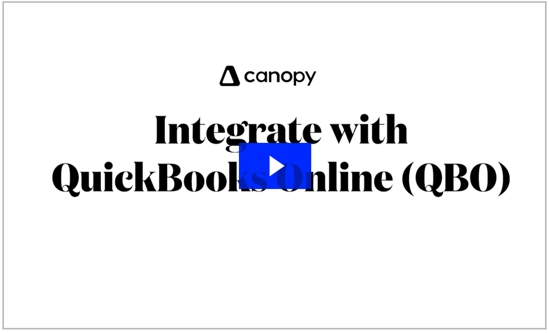 Training and Product Tutorials Canopy