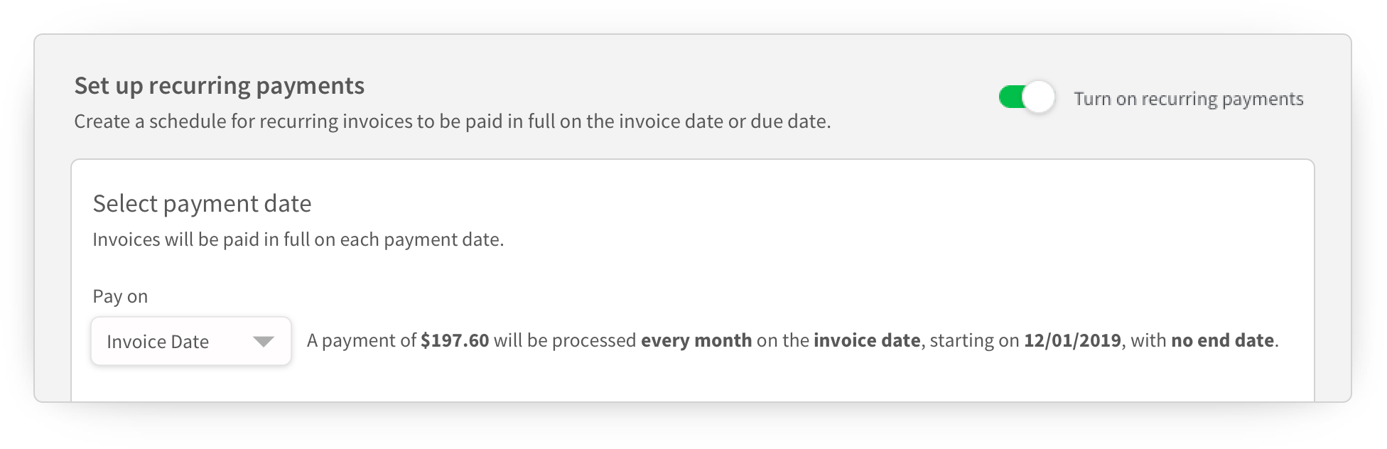 Recurring Payments