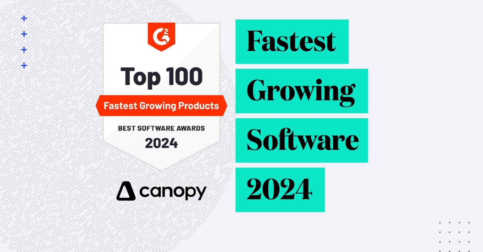 Canopy Named in G2’s Top 100 Fastest Growing Products for 2024 - Canopy