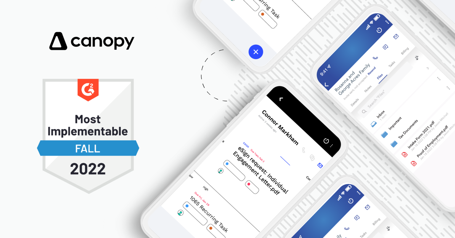 Canopy Wins G2’s Fall Implementation Award - Canopy