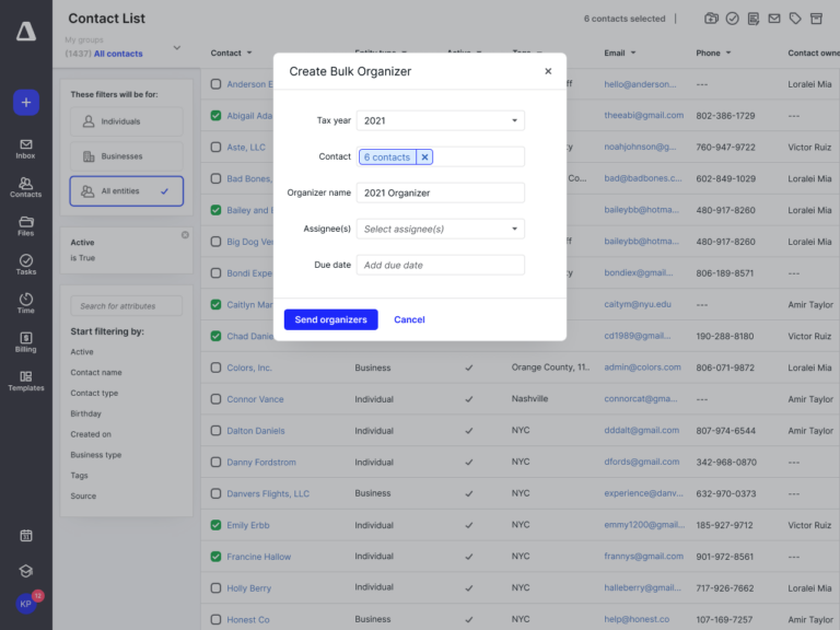 Get Client Info Quick With Fillable PDFs & Sending Organizers in Bulk