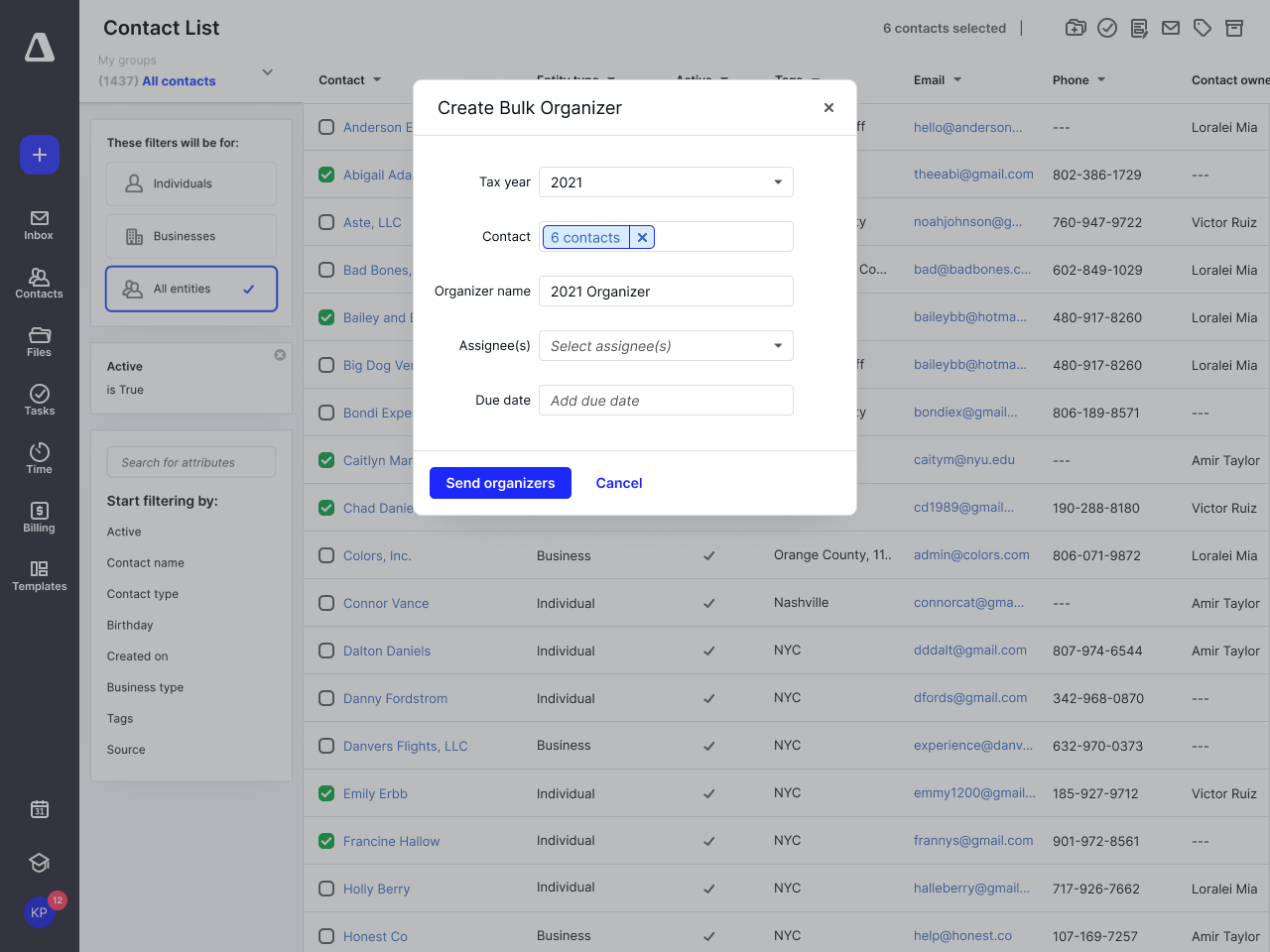 Get Client Info Quick With Fillable PDFs & Sending Organizers in Bulk