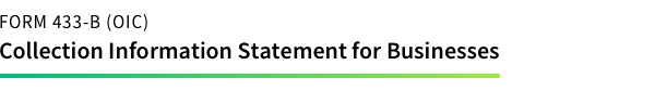 IRS Form 433-B (OIC)