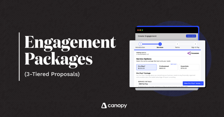 Product Update: Engagement Packages (3-Tiered Proposals)