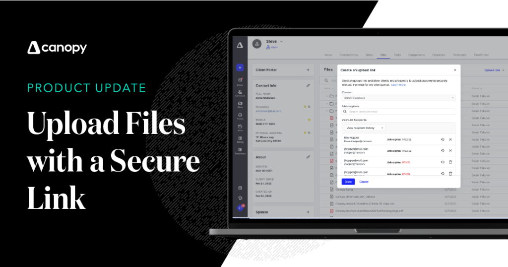 Secure Box Upload Quickly Upload Files with a Secure Link - Canopy