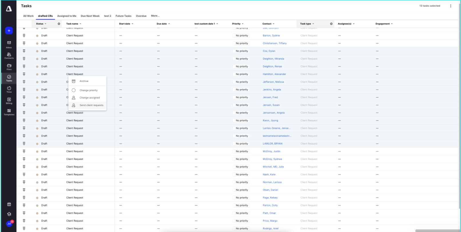 Send Bulk Requests With Action Capabilities | Canopy